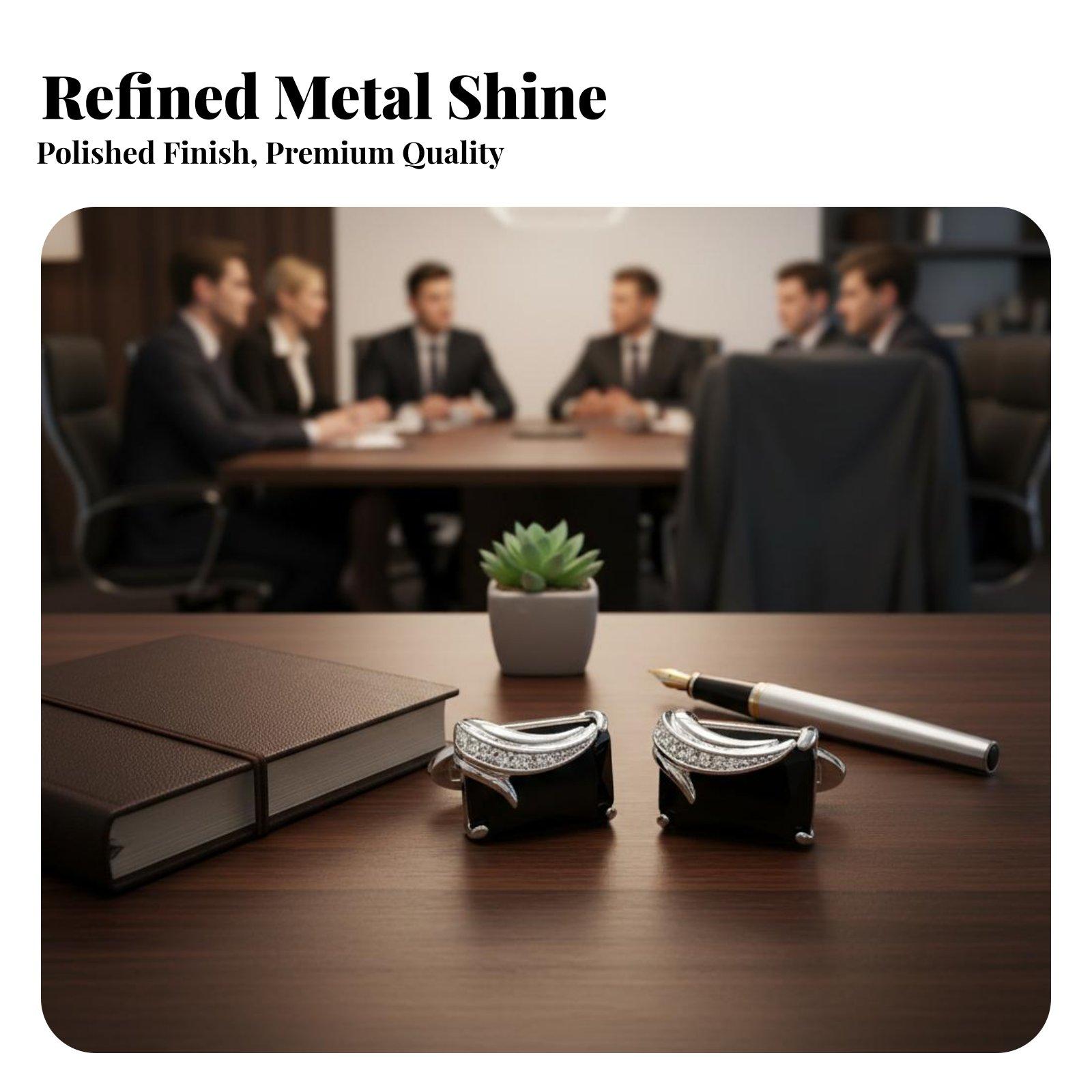 Mens Fashion Dress - Fashion Crystal Men Cufflinks for Shirt