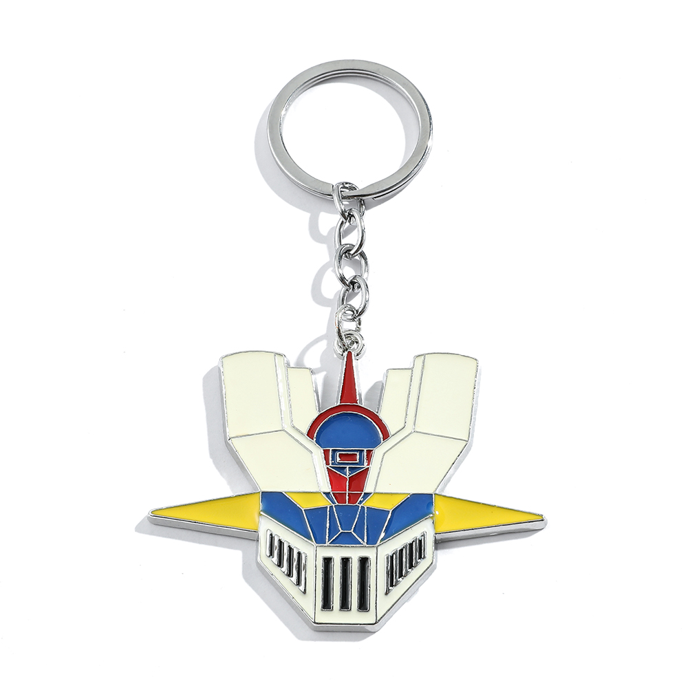 Men'S Fashion Model - Anime Cartoon Warrior Robot Logo Keychain