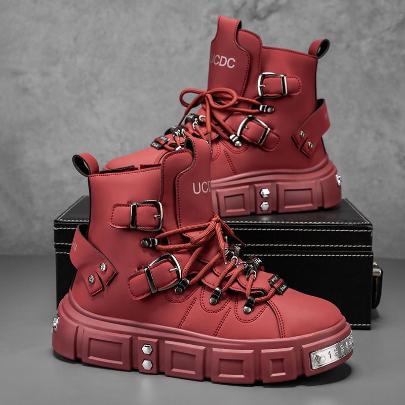 Men'S Fashion For 45 Years Old - Original Brand Boots for Man Punk