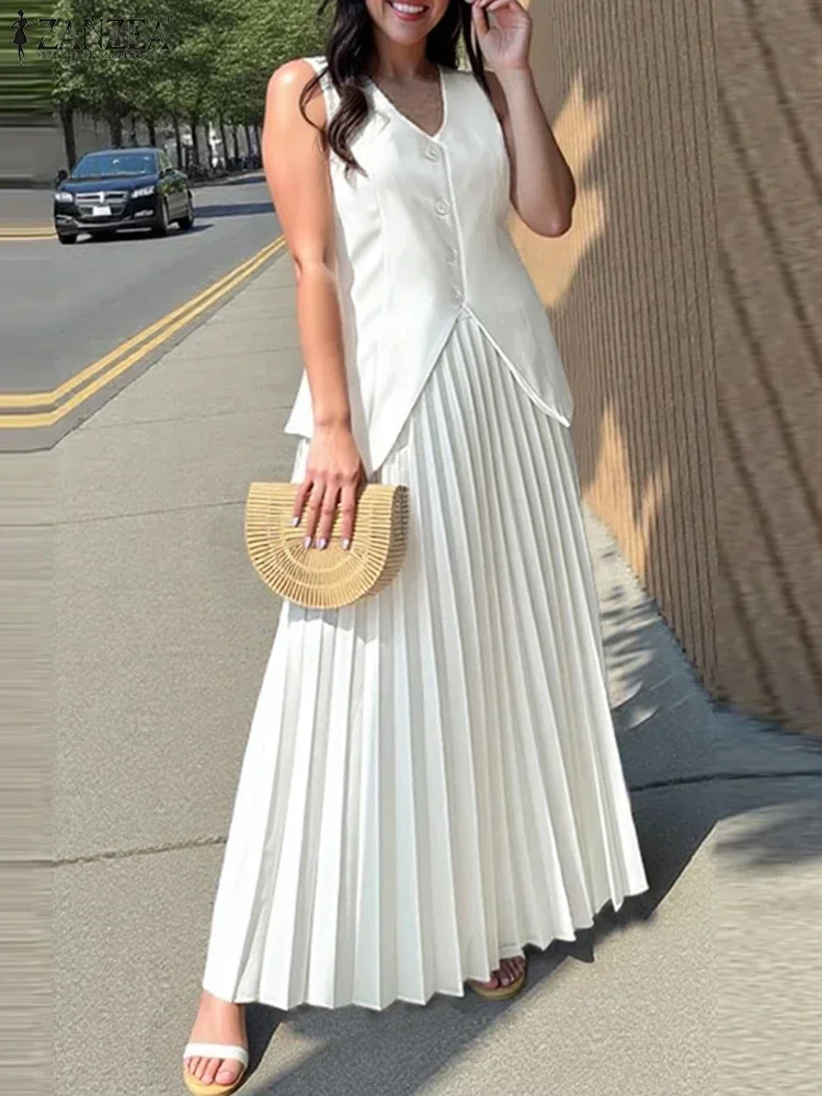 Mens Fashion Summer 2025 - ZANZEA Summer 2PCS Dress Sets 2025