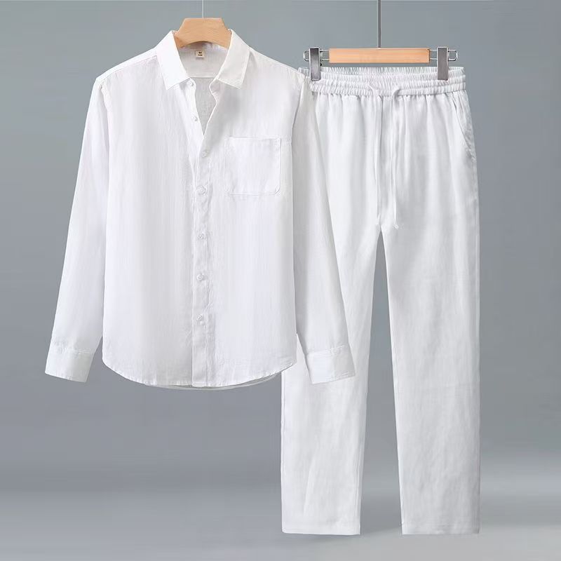 Men'S Fashion Trousers - (Shirt + trousers) 2026 summer men