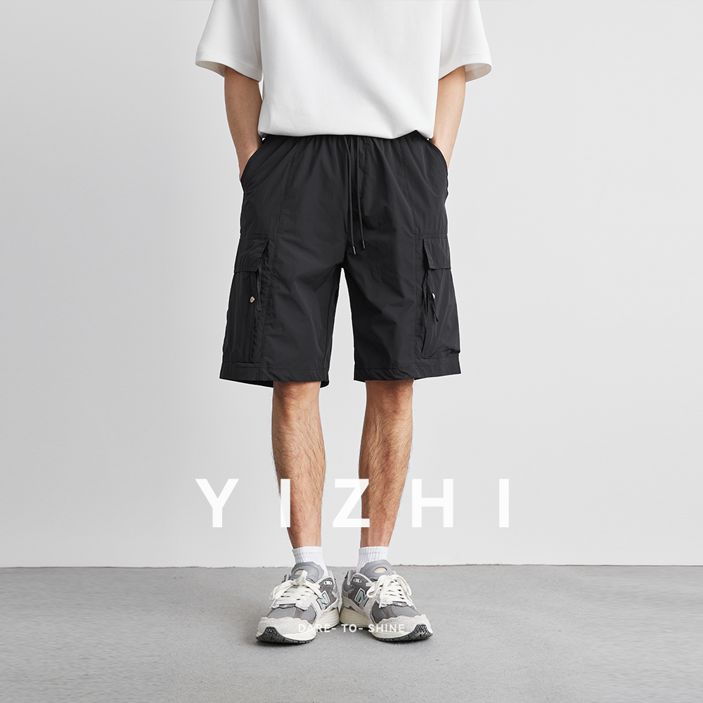 Mens Fashion Summer 2025 - Summer Solid Color Work Pocket Pants