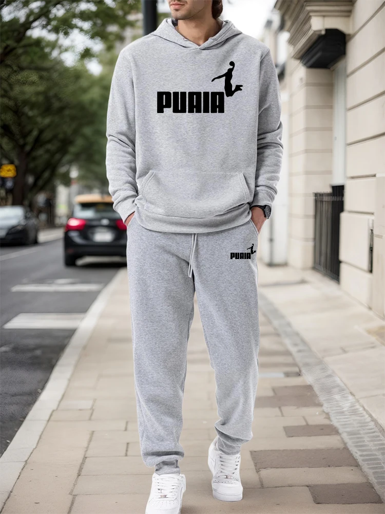 Mens Fashion Workwear - Men's Set/Hoodie/Pants 2026 Fall Winter Casual