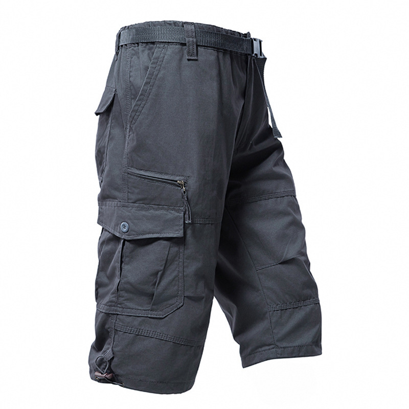 Mens Fashion Workwear - Men's Cotton 3/4 Pants Loose Plus
