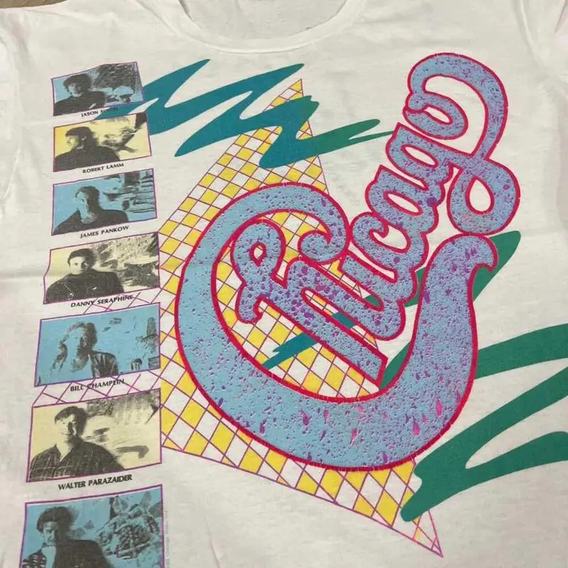 Men'S Fashion From The 80S - Vtg 80S Chicago Band Short Sleeve