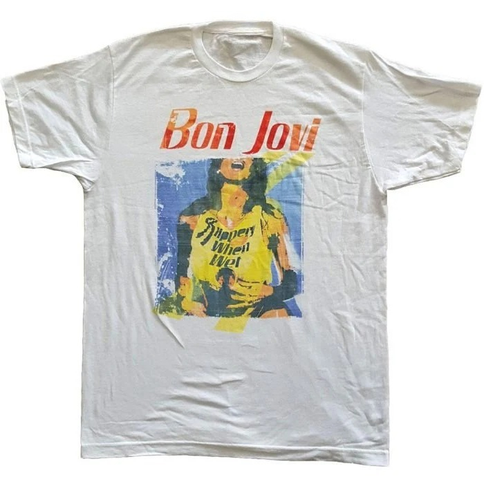 Men'S Fashion From The 80S - Bon Jovi Slippery When Wet Album