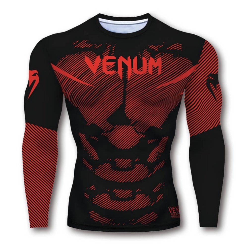 Dragon Pattern Long Sleeve Com - Compression Shirt Workout ulasan dan harga