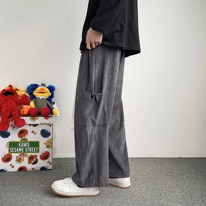 Men's Wide Leg Cargo Pants Jap - Men'S Fashion Trousers ulasan dan harga