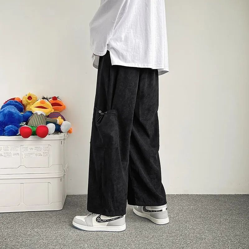 Men's Wide Leg Cargo Pants Jap - Men'S Fashion Trousers ulasan dan harga