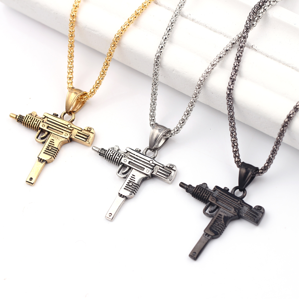 Punk Uzi Pistol Machine Gun Ne - Men'S Fashion Model ulasan dan harga