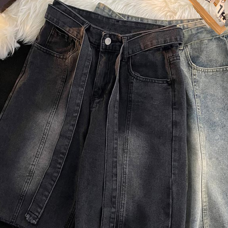 Summer Thin Fringed Denim Shor - Men'S Fashion Trousers ulasan dan harga