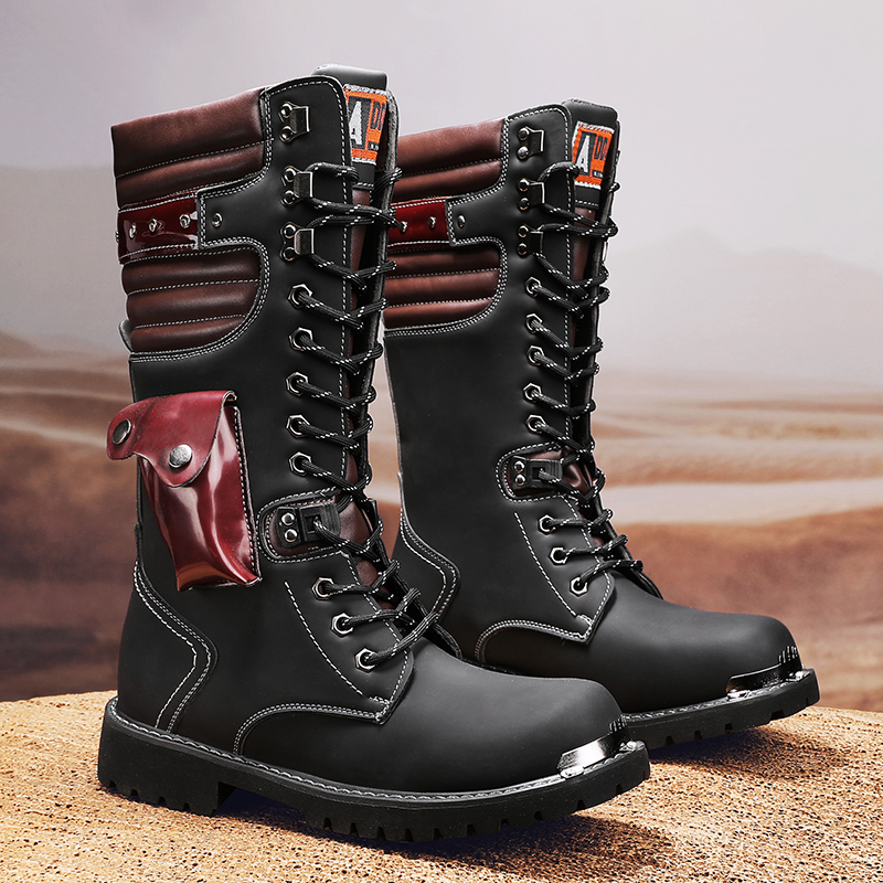 Men's high top motorcycle boot - Men'S Fashion For 45 Years Old ulasan dan harga