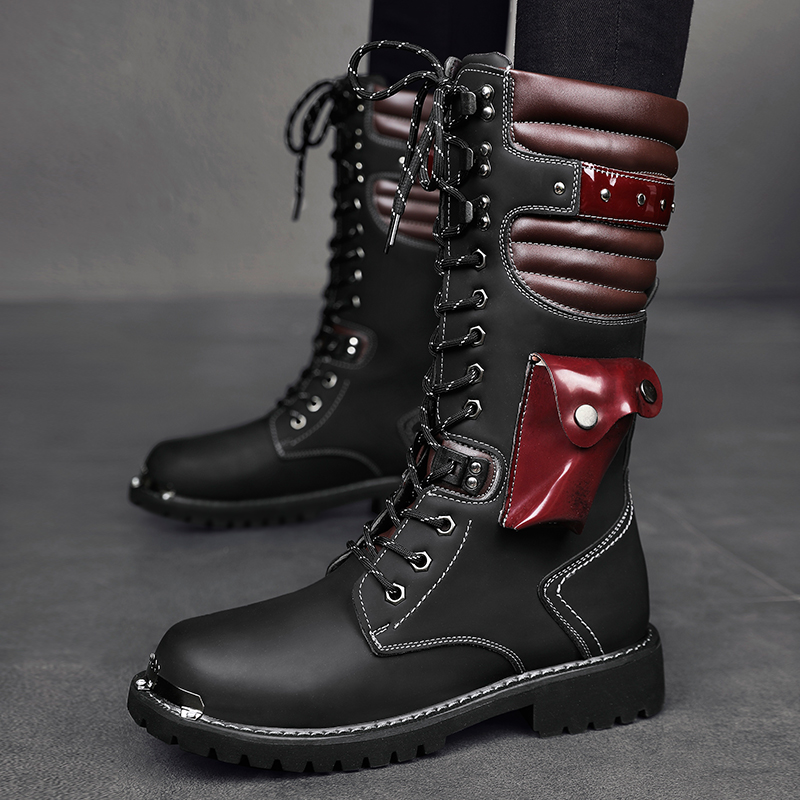 Men's high top motorcycle boot - Men'S Fashion For 45 Years Old ulasan dan harga