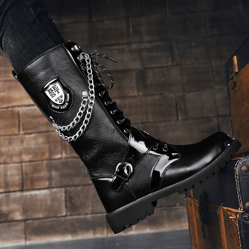 Men's high top motorcycle boot - Men'S Fashion For 45 Years Old ulasan dan harga