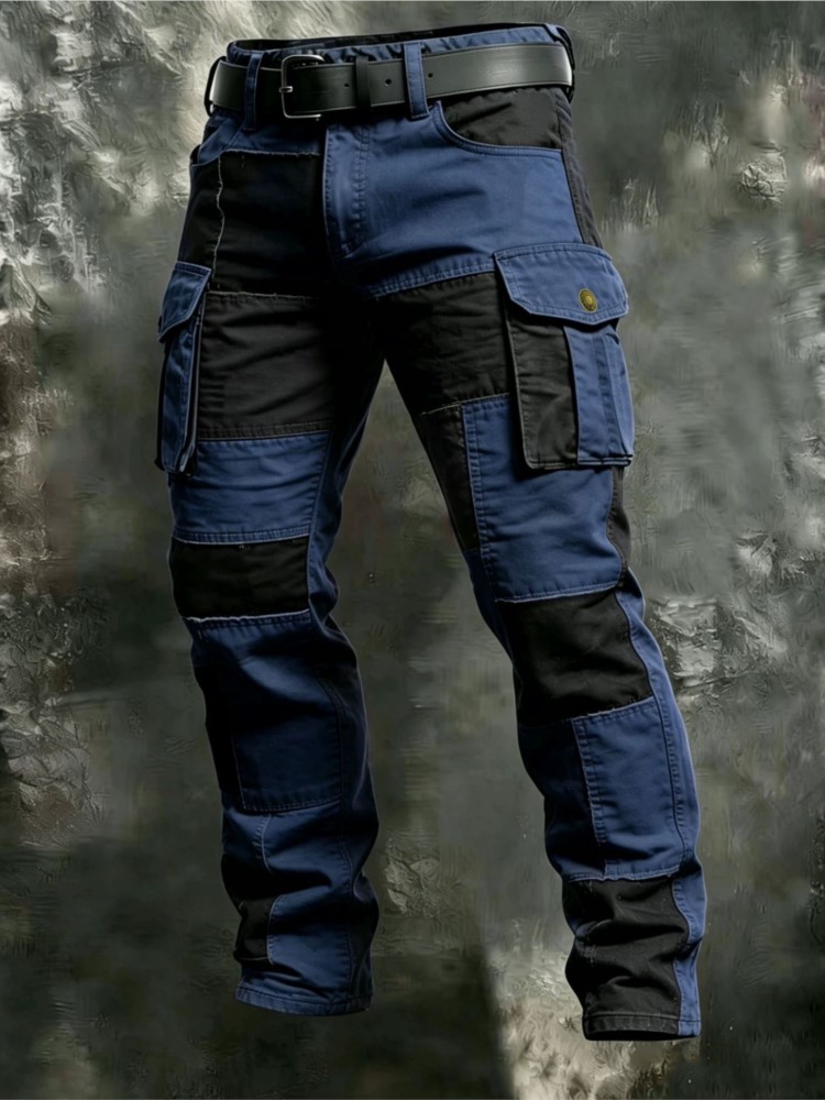 Cotton Men Cargo Pants Khaki C - Men'S Fashion Trousers ulasan dan harga