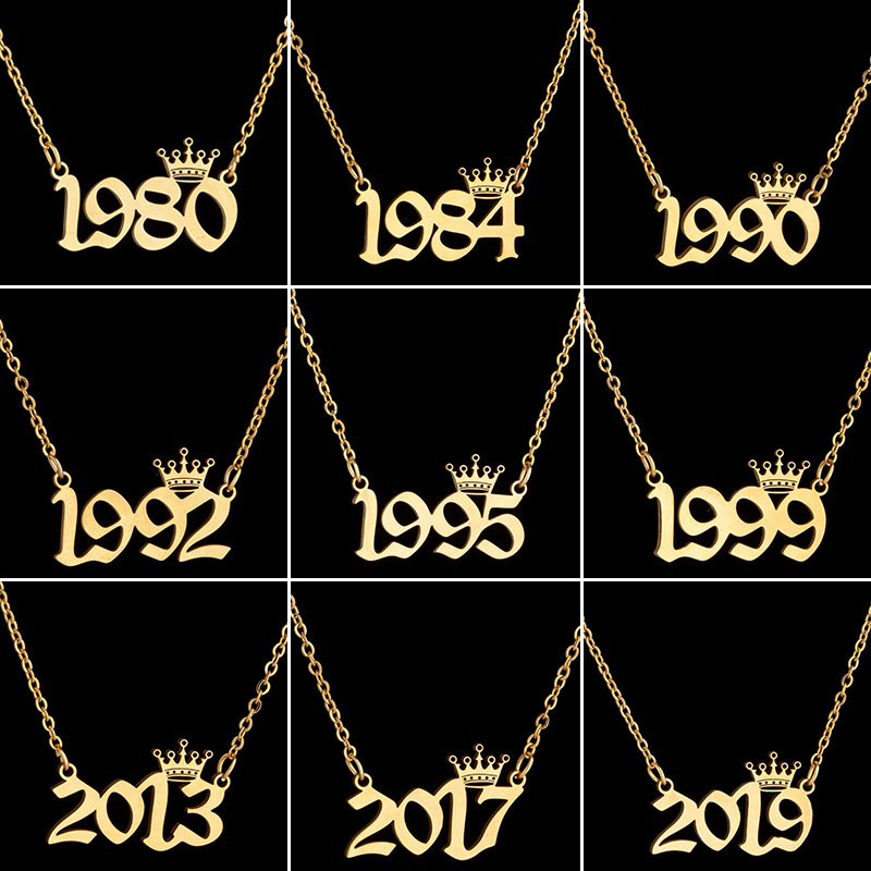 Stainless Steel Crown Year Num - Men'S Fashion Year 2000 ulasan dan harga