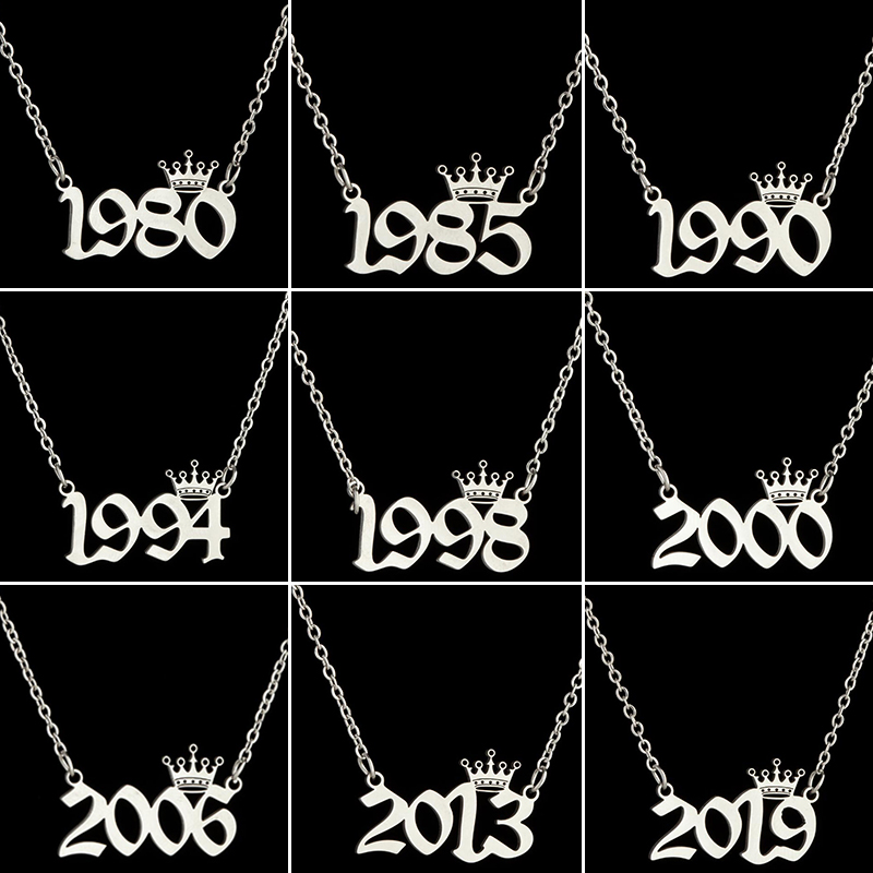 Stainless Steel Crown Year Num - Men'S Fashion Year 2000 ulasan dan harga