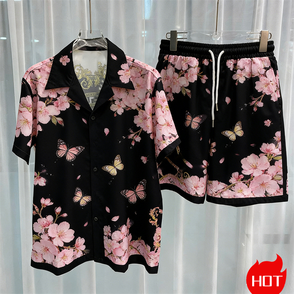 Digital printed men's set fash - Mens Fashion Workwear ulasan dan harga