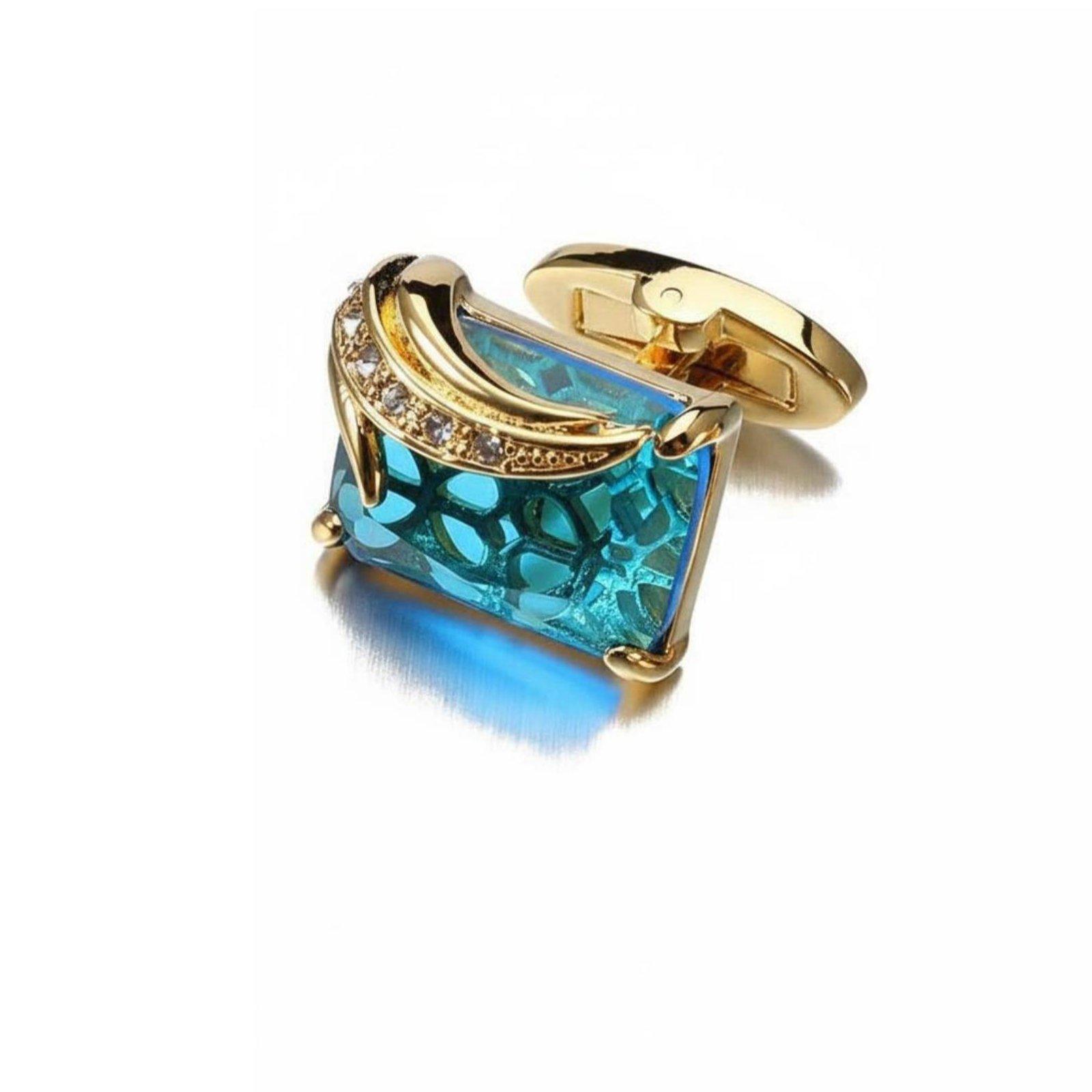 Fashion Crystal Men Cufflinks  - Mens Fashion Dress ulasan dan harga