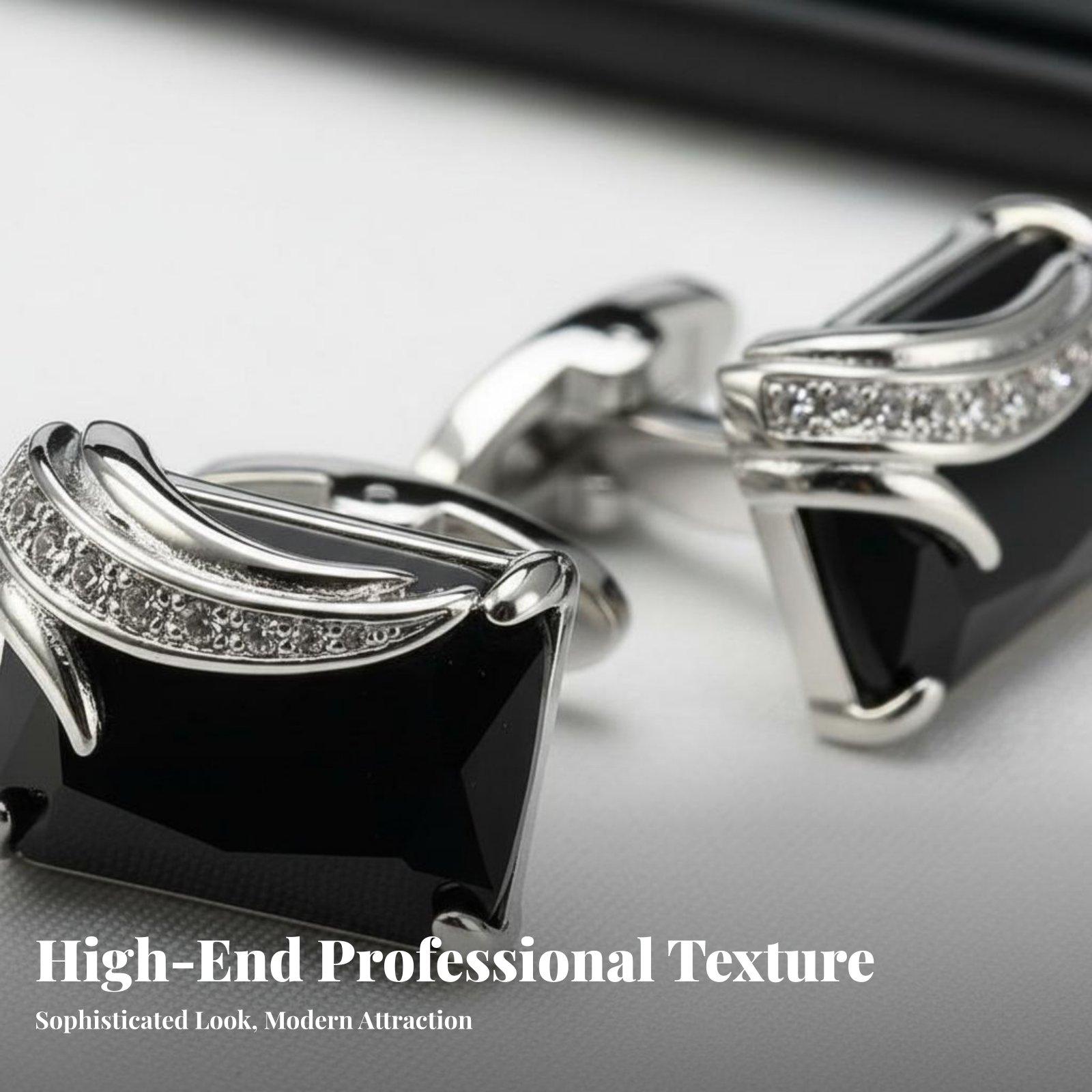 Fashion Crystal Men Cufflinks  - Mens Fashion Dress ulasan dan harga