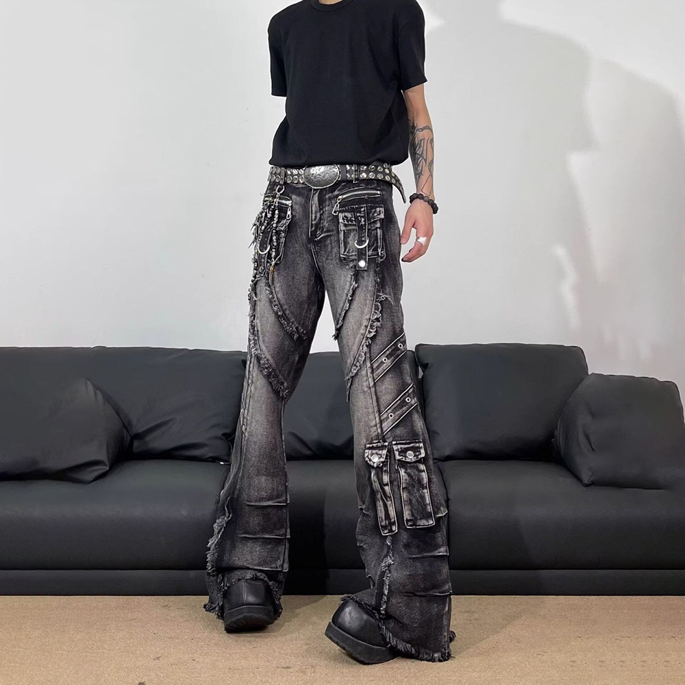 Mens Tassel Pocket Embellished - Men'S Fashion Jeans And Boots ulasan dan harga