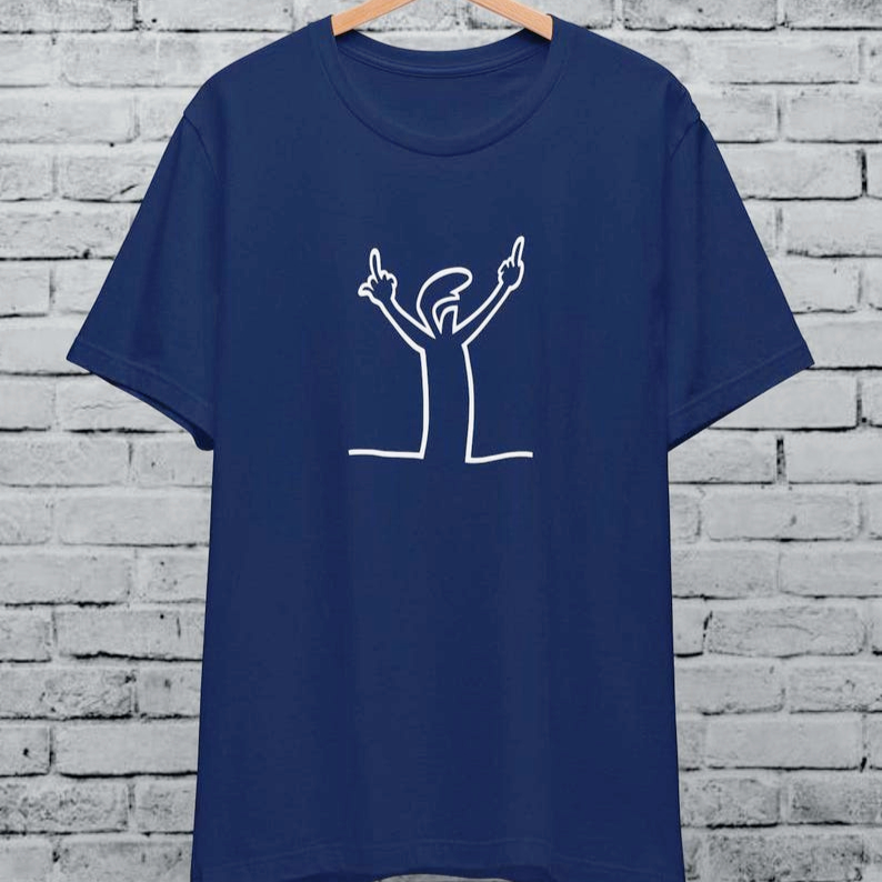Angry La Linea Unisex T-Shirt  - Men'S Fashion From The 80S ulasan dan harga