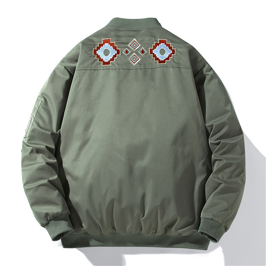 Thick Baseball Jacket Men Wint - Mens Fashion Bomber Jacket ulasan dan harga