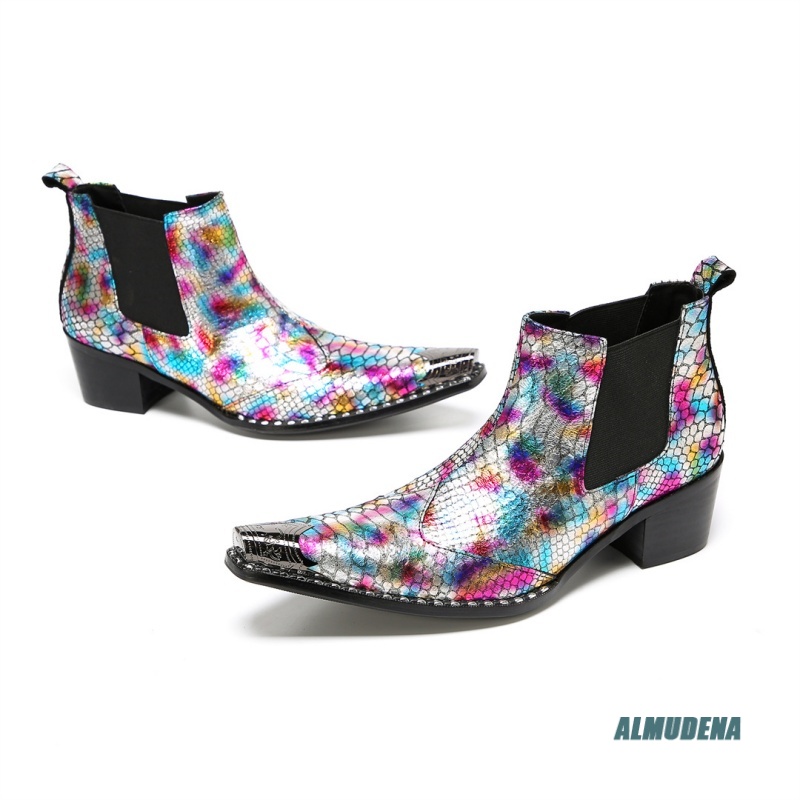 Multicolor Metallic Snake Prin - Mens Fashion Dress ulasan dan harga