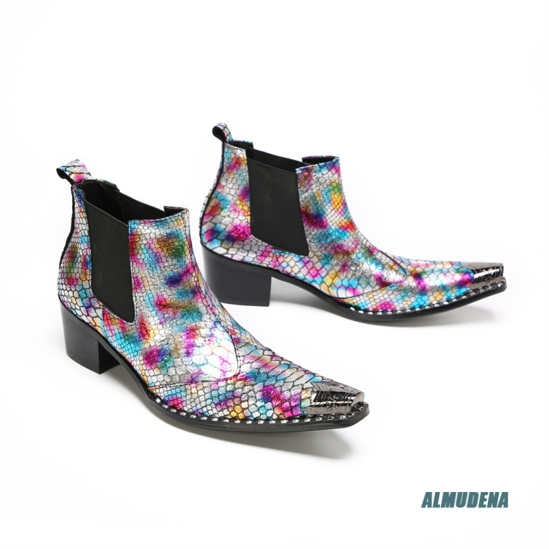 Multicolor Metallic Snake Prin - Mens Fashion Dress ulasan dan harga
