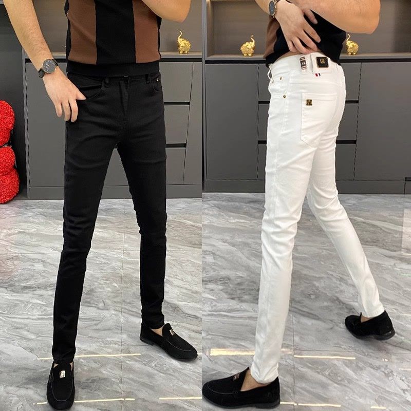 White Jeans Men's European Goo - Men'S Fashion Jeans And Boots ulasan dan harga