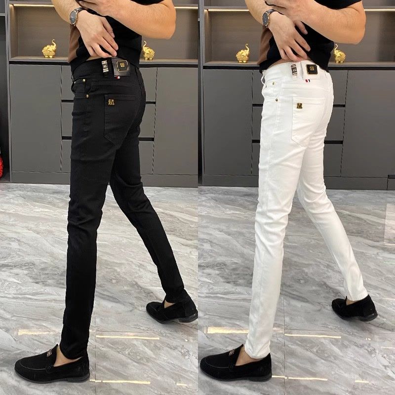 White Jeans Men's European Goo - Men'S Fashion Jeans And Boots ulasan dan harga