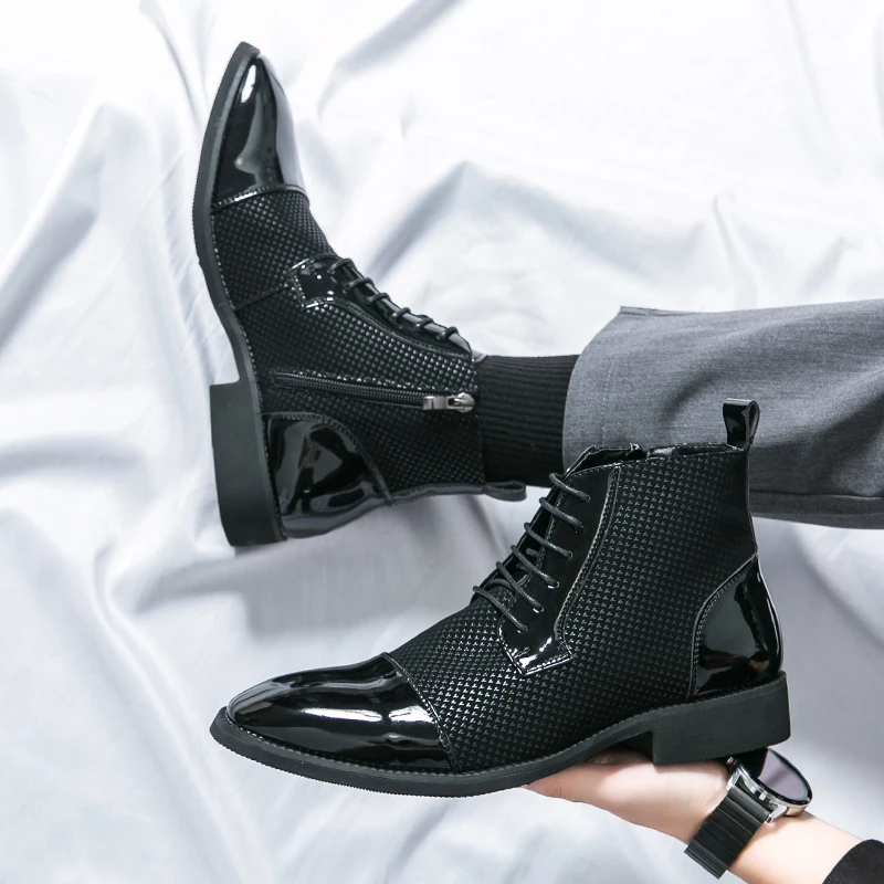 High Quality Men Boots Fashion - Mens Fashion Dress ulasan dan harga