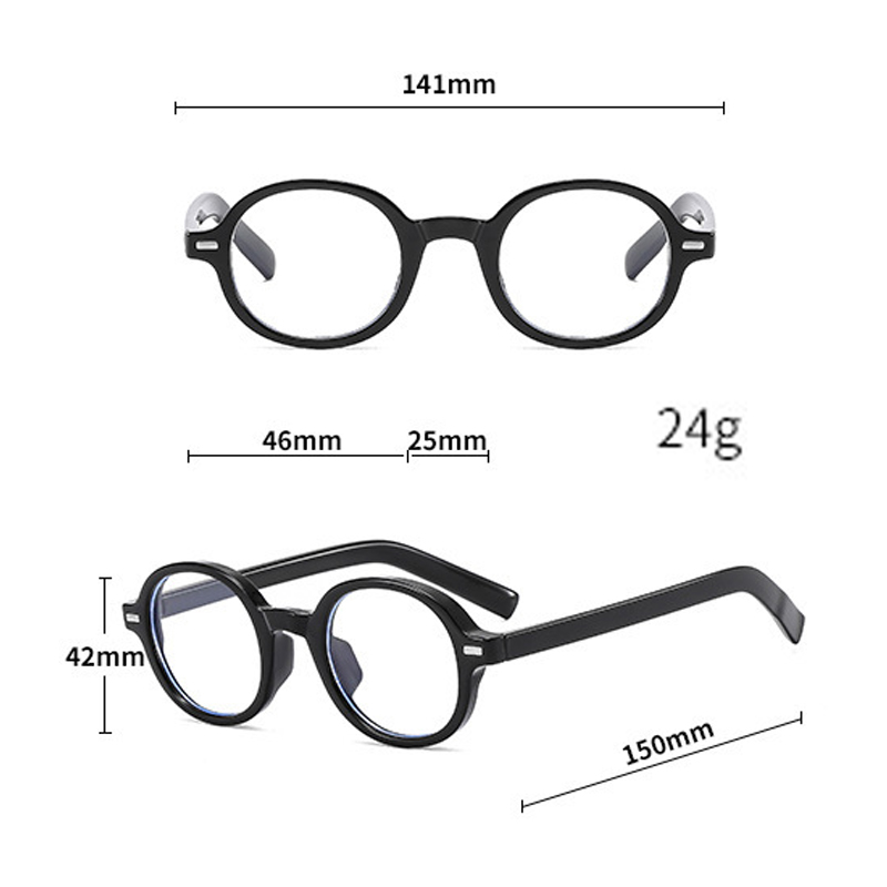 1pc daily all-match round-rimm - Men'S Fashion Round Glasses ulasan dan harga