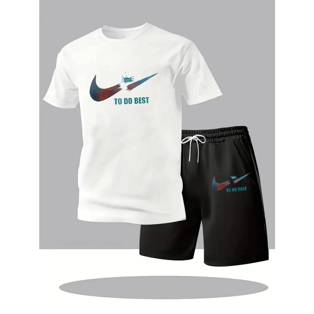New Summer Sportswear Men's Su - Mens Fashion Workwear ulasan dan harga
