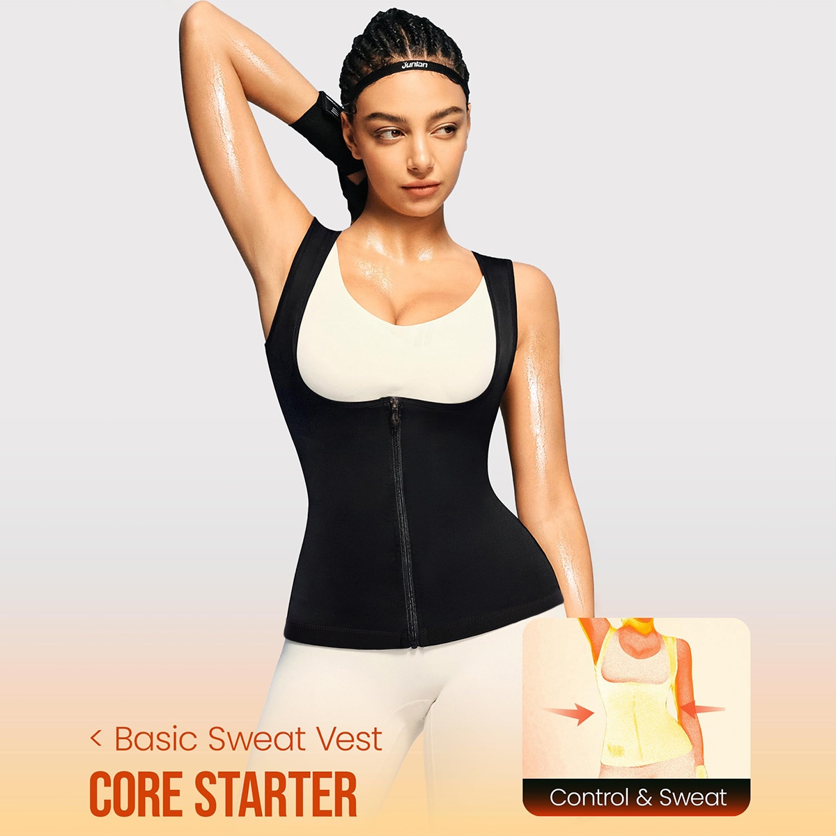 1PCS Women’s Sweat Vest for We - Compression Shirt Workout ulasan dan harga