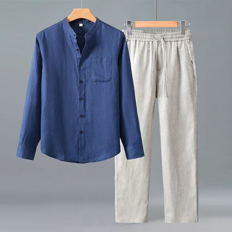 (Shirt + trousers) 2026 summer - Men'S Fashion Trousers ulasan dan harga