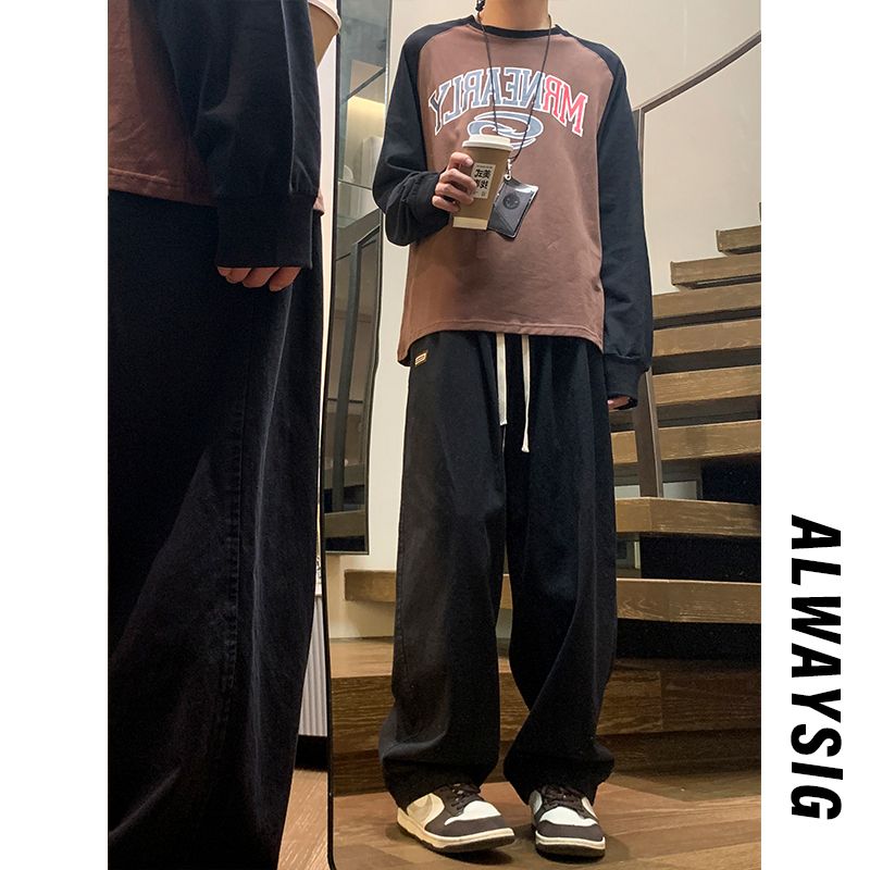 Vintage Fashion Pasting Cloth  - Men'S Fashion Trousers ulasan dan harga