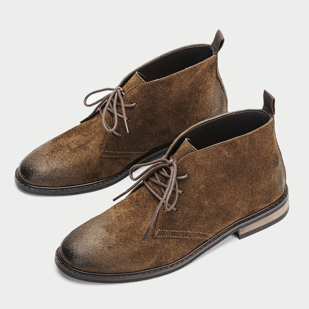 Leather Boots Retro Comfortabl - Men'S Fashion Model ulasan dan harga