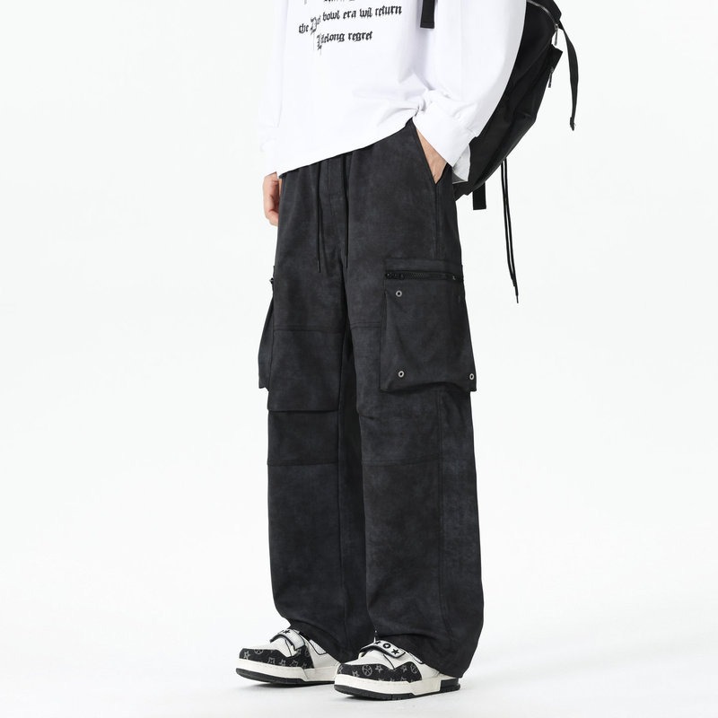 Men's Elastic High-waist Pocke - Men'S Fashion Trousers ulasan dan harga