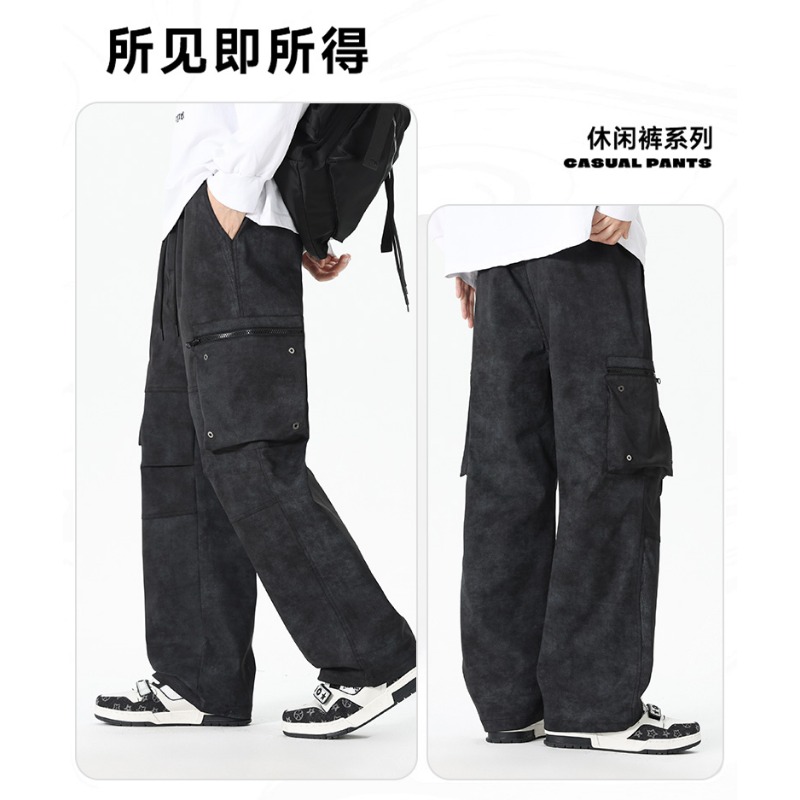 Men's Elastic High-waist Pocke - Men'S Fashion Trousers ulasan dan harga
