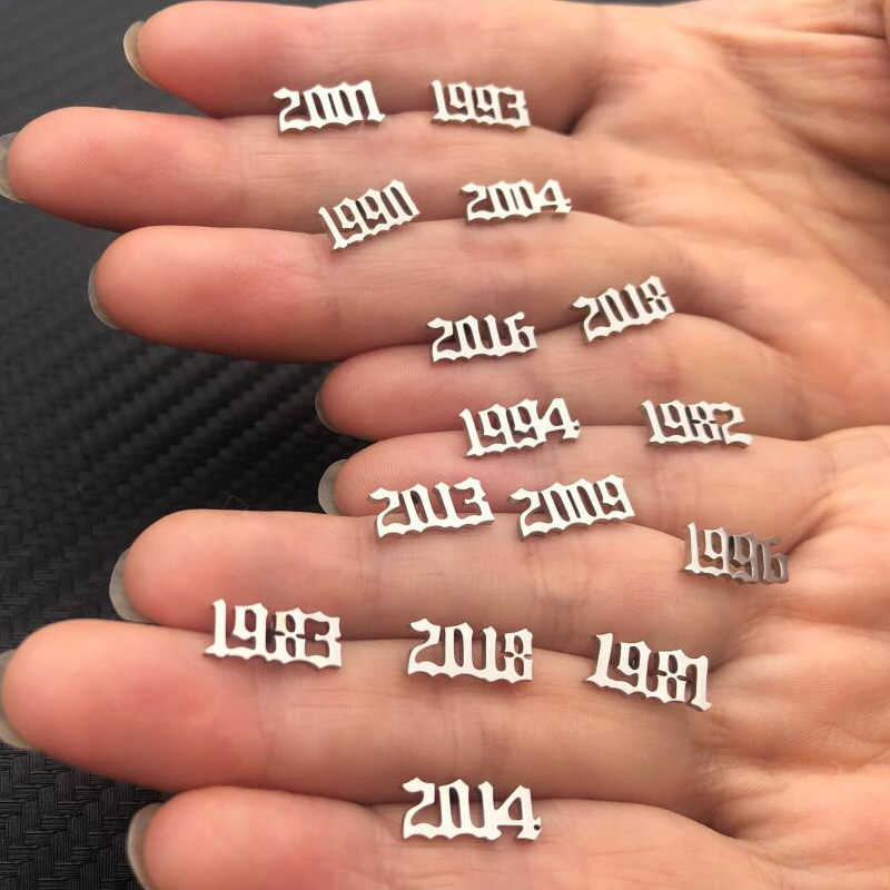 Tiny Year Number Stainless Ste - Men'S Fashion Year 2000 ulasan dan harga