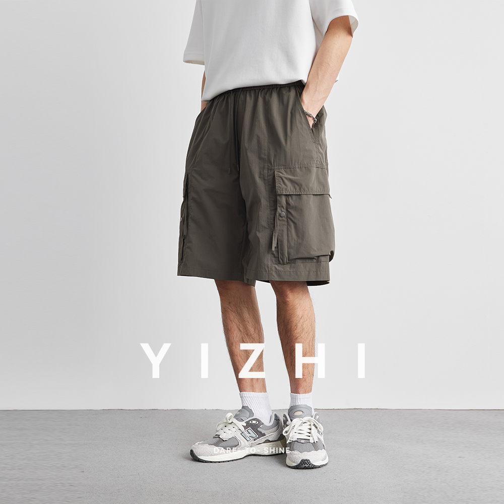 Summer Solid Color Work Pocket - Mens Fashion Summer 2025 ulasan dan harga