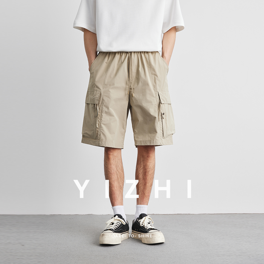 Summer Solid Color Work Pocket - Mens Fashion Summer 2025 ulasan dan harga