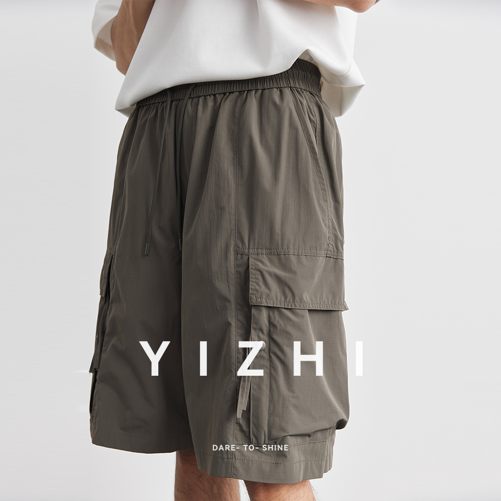 Summer Solid Color Work Pocket - Mens Fashion Summer 2025 ulasan dan harga
