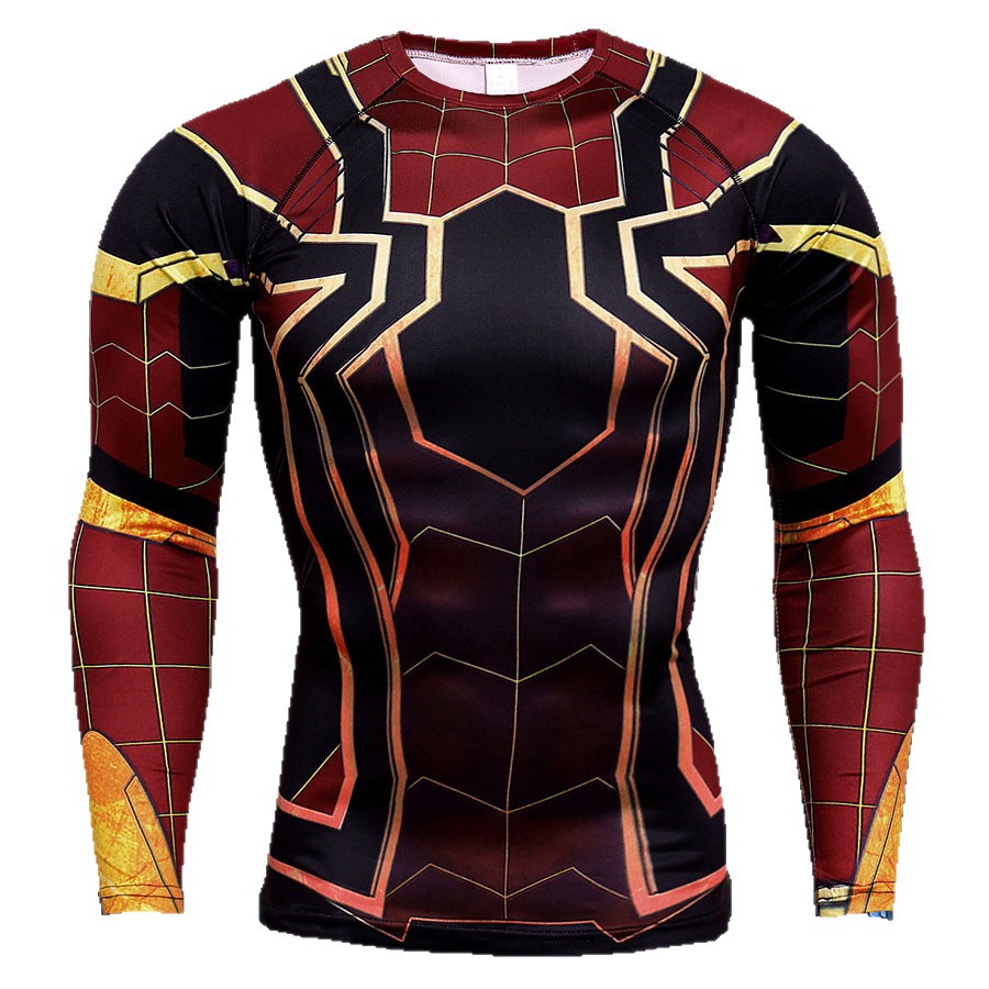 Anime Superhero Cosplay Costum - Compression Shirt Workout ulasan dan harga