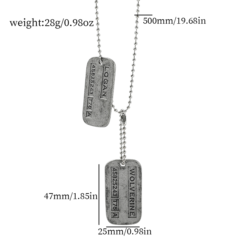 X-Men Wolverine Military Card  - Men'S Fashion Model ulasan dan harga