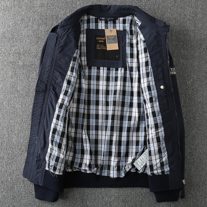 Spring Casual Solid Fashion Sl - Mens Fashion Bomber Jacket ulasan dan harga