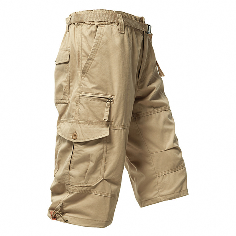 Men's Cotton 3/4 Pants Loose P - Mens Fashion Workwear ulasan dan harga