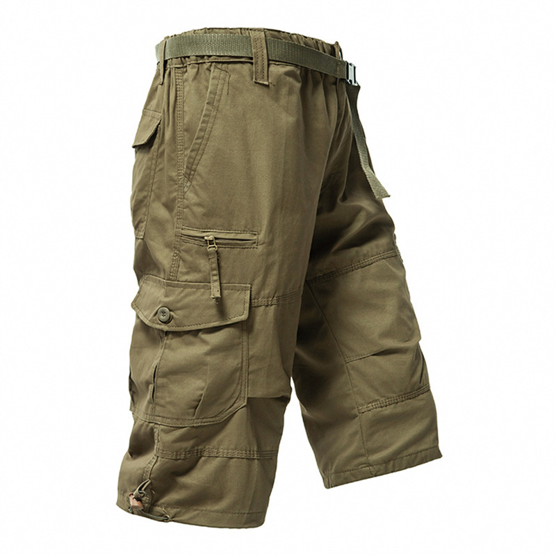 Men's Cotton 3/4 Pants Loose P - Mens Fashion Workwear ulasan dan harga