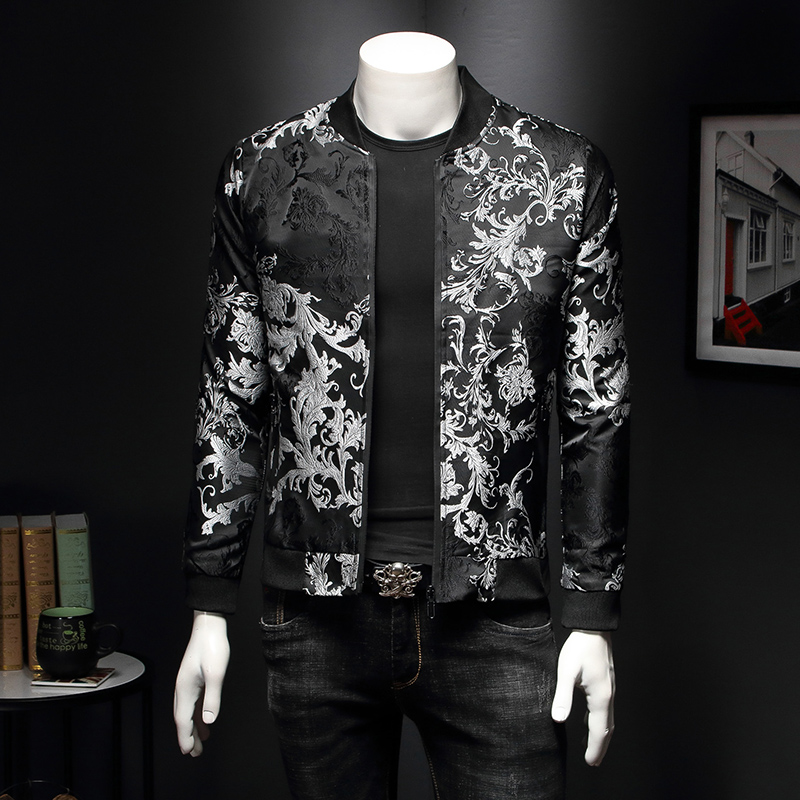 Paisley Pattern Floral Jacket  - Mens Fashion Bomber Jacket ulasan dan harga